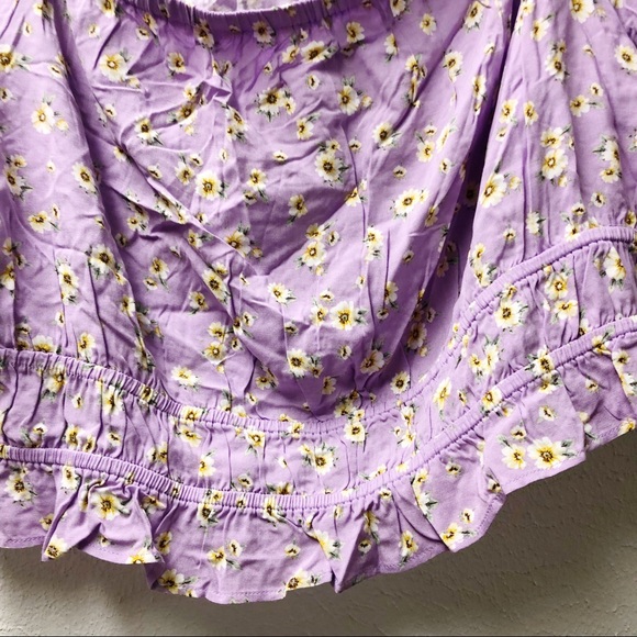 Abound Off Shoulder Puff Sleeve Crop Top Cottagecore - Picture 6 of 9